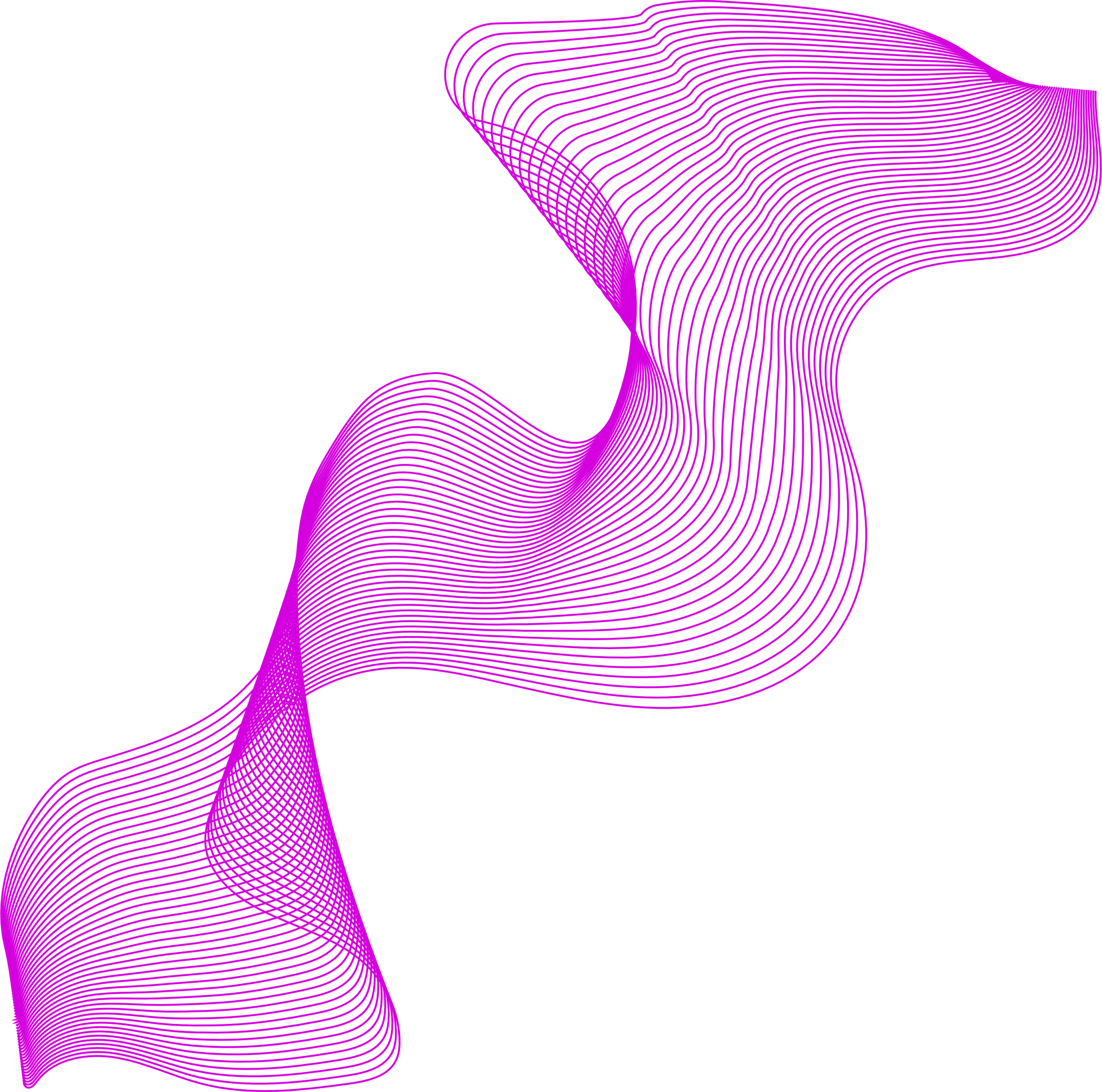 Purple Abstract Wave Line